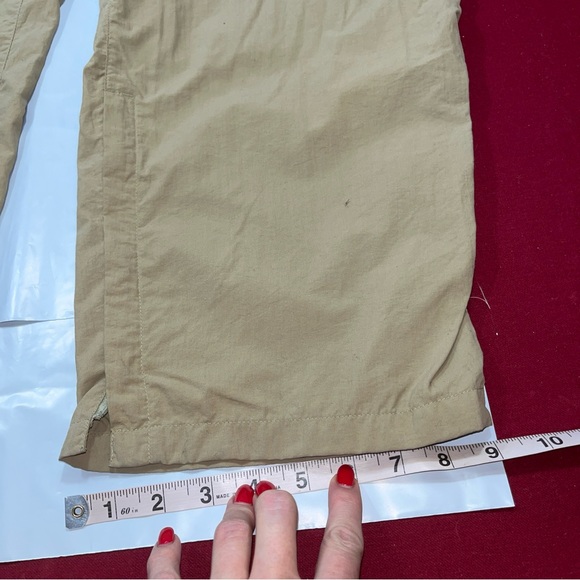 ExOfficio TAN PANTS womens XL 18 Insect Shield Zip Off Leg STRETCHY waist cargo - Picture 8 of 16